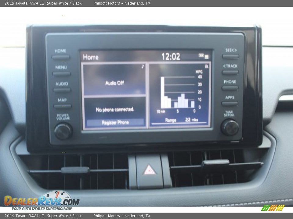 2019 Toyota RAV4 LE Super White / Black Photo #15