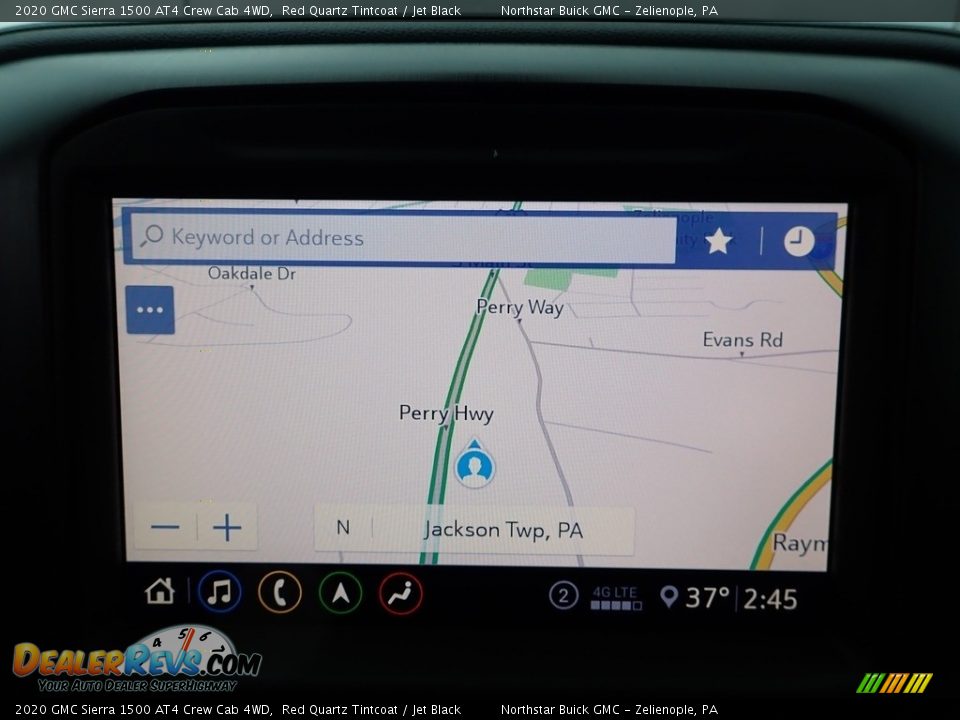 Navigation of 2020 GMC Sierra 1500 AT4 Crew Cab 4WD Photo #19