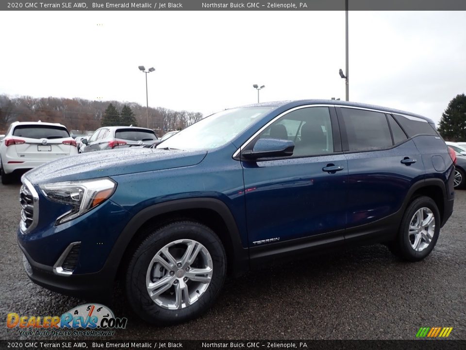 2020 GMC Terrain SLE AWD Blue Emerald Metallic / Jet Black Photo #1