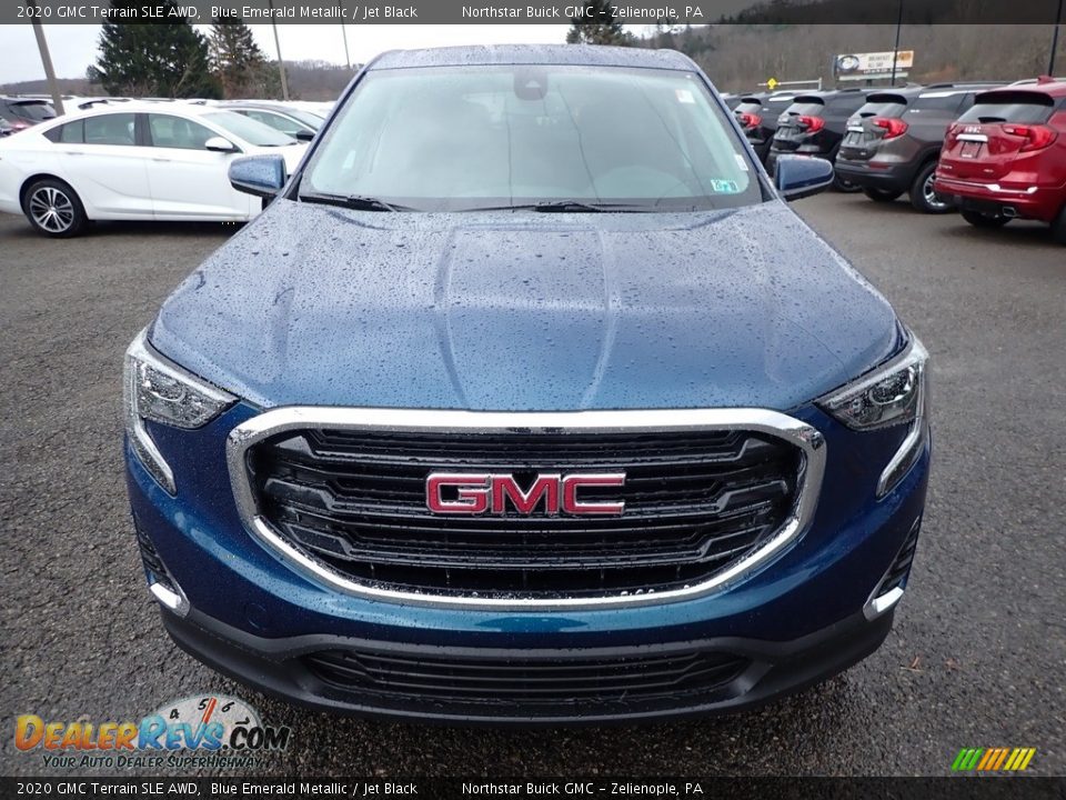 2020 GMC Terrain SLE AWD Blue Emerald Metallic / Jet Black Photo #2