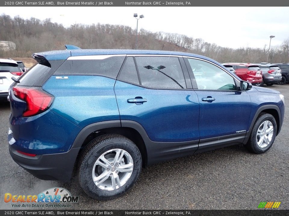 2020 GMC Terrain SLE AWD Blue Emerald Metallic / Jet Black Photo #5
