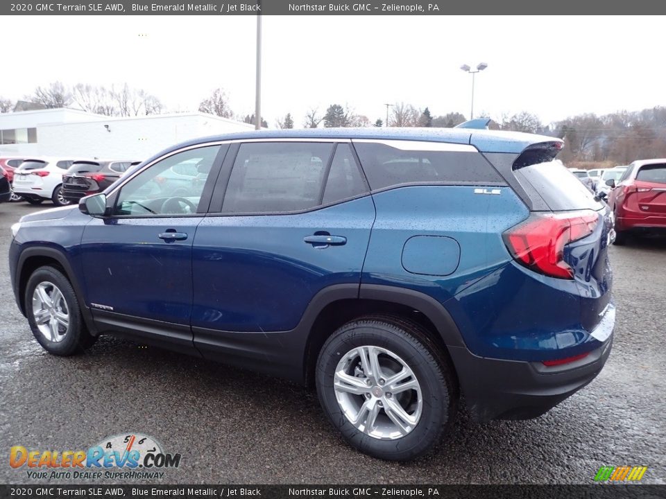 2020 GMC Terrain SLE AWD Blue Emerald Metallic / Jet Black Photo #8