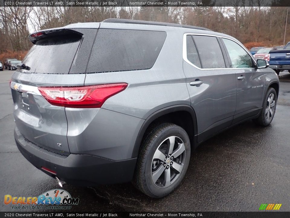 2020 Chevrolet Traverse LT AWD Satin Steel Metallic / Jet Black Photo #5