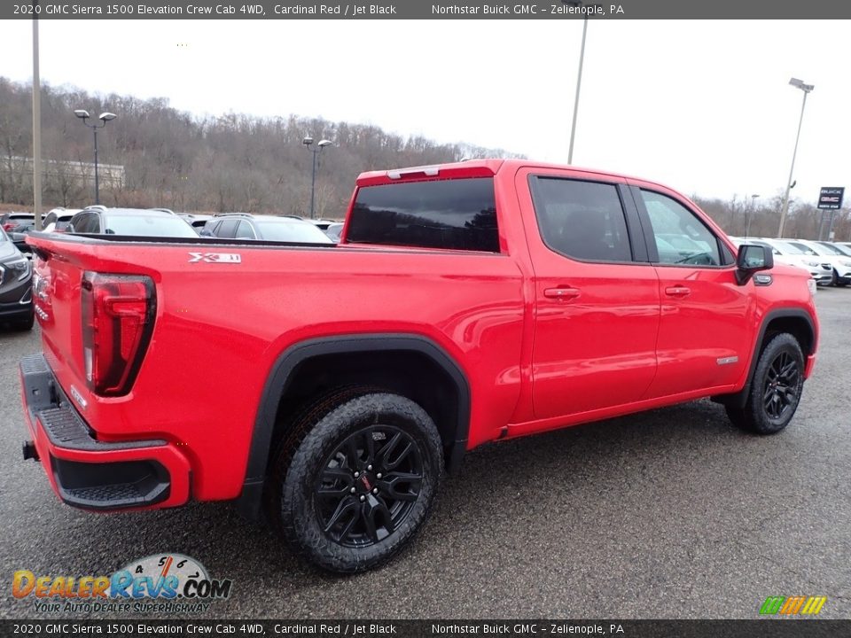 2020 GMC Sierra 1500 Elevation Crew Cab 4WD Cardinal Red / Jet Black Photo #5