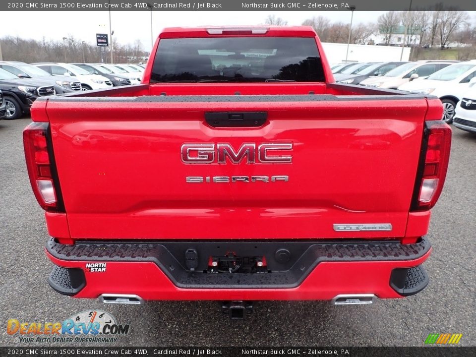 2020 GMC Sierra 1500 Elevation Crew Cab 4WD Cardinal Red / Jet Black Photo #6