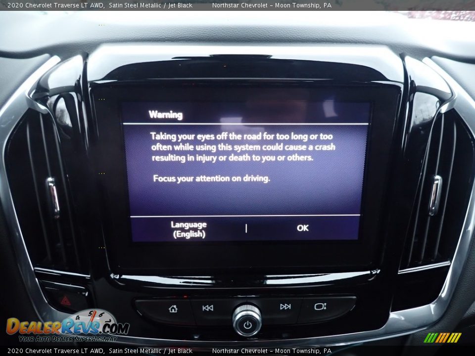2020 Chevrolet Traverse LT AWD Satin Steel Metallic / Jet Black Photo #19