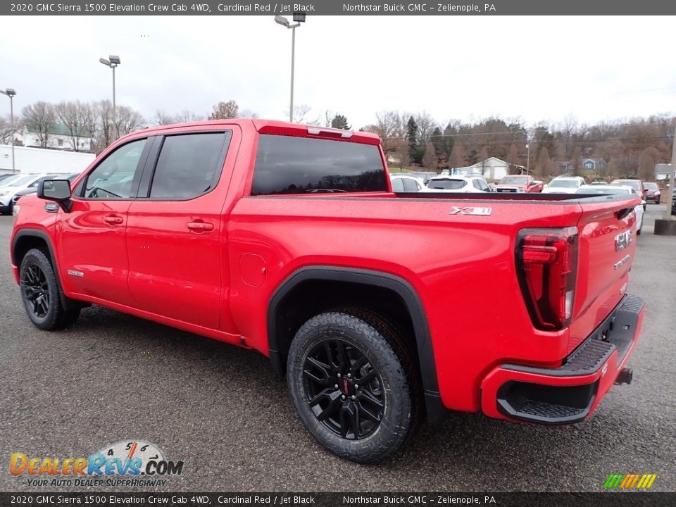 2020 GMC Sierra 1500 Elevation Crew Cab 4WD Cardinal Red / Jet Black Photo #7