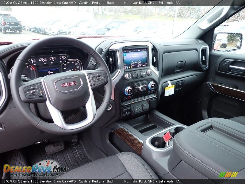 Jet Black Interior - 2020 GMC Sierra 1500 Elevation Crew Cab 4WD Photo #15