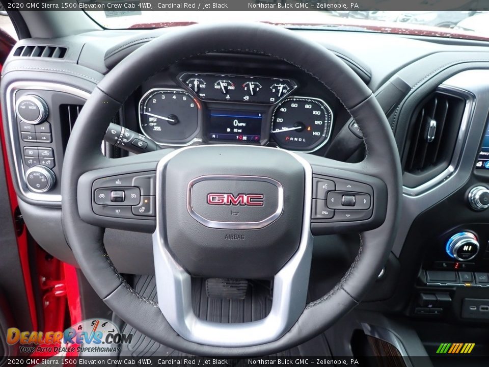 2020 GMC Sierra 1500 Elevation Crew Cab 4WD Cardinal Red / Jet Black Photo #17