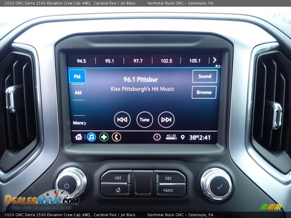 2020 GMC Sierra 1500 Elevation Crew Cab 4WD Cardinal Red / Jet Black Photo #19