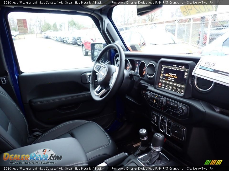 2020 Jeep Wrangler Unlimited Sahara 4x4 Ocean Blue Metallic / Black Photo #10