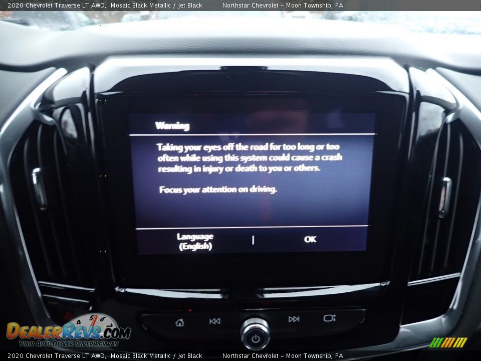 2020 Chevrolet Traverse LT AWD Mosaic Black Metallic / Jet Black Photo #17