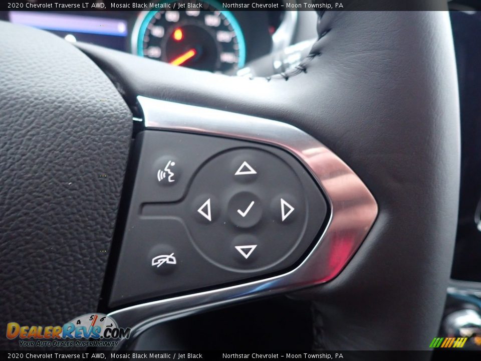2020 Chevrolet Traverse LT AWD Mosaic Black Metallic / Jet Black Photo #19