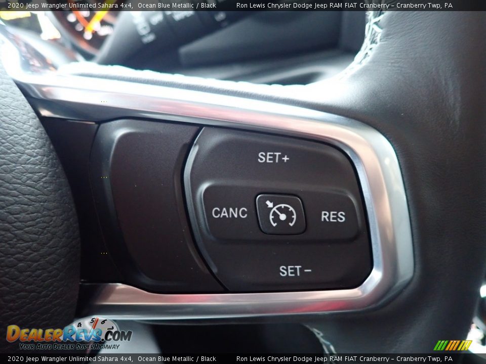 2020 Jeep Wrangler Unlimited Sahara 4x4 Ocean Blue Metallic / Black Photo #18