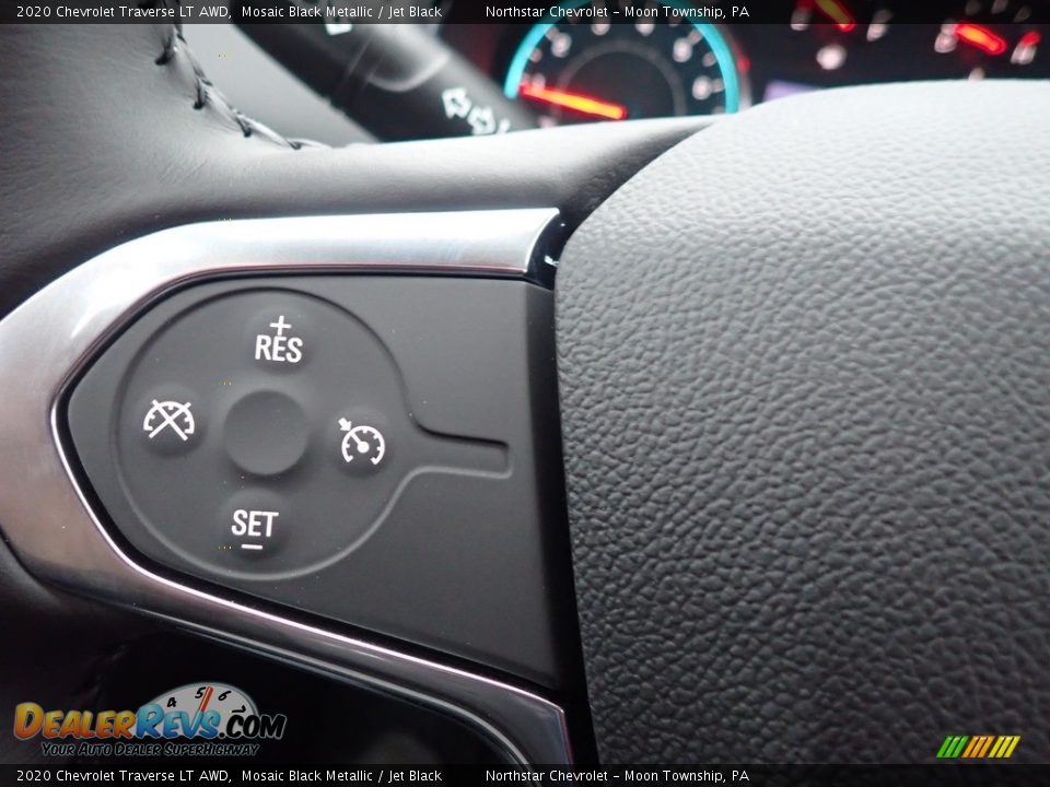 2020 Chevrolet Traverse LT AWD Mosaic Black Metallic / Jet Black Photo #20