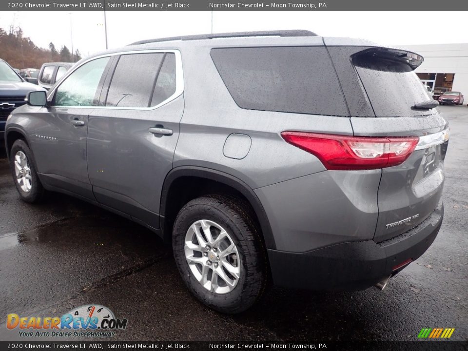 2020 Chevrolet Traverse LT AWD Satin Steel Metallic / Jet Black Photo #3