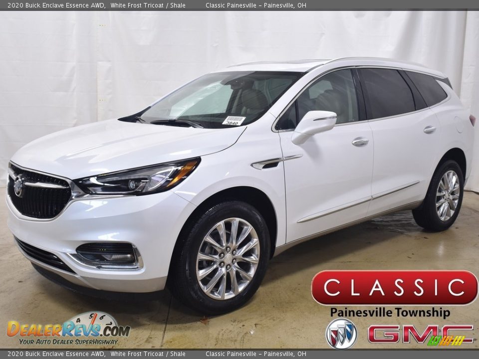 2020 Buick Enclave Essence AWD White Frost Tricoat / Shale Photo #1