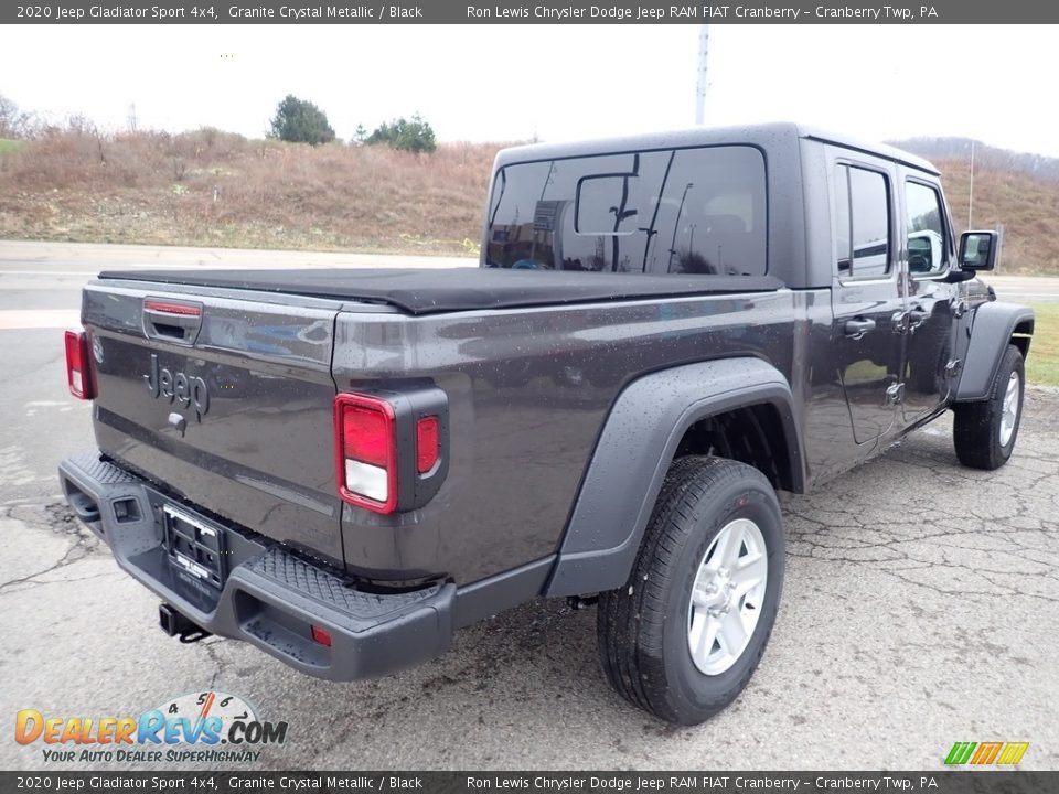 2020 Jeep Gladiator Sport 4x4 Granite Crystal Metallic / Black Photo #5