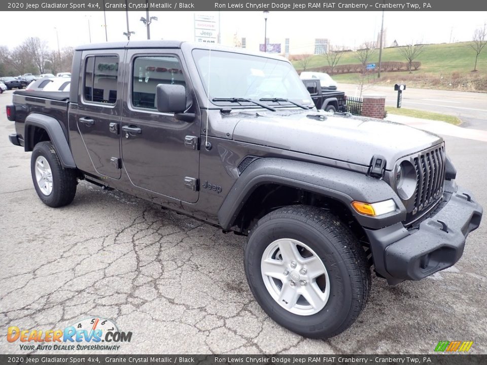 2020 Jeep Gladiator Sport 4x4 Granite Crystal Metallic / Black Photo #7