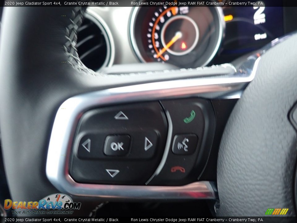 2020 Jeep Gladiator Sport 4x4 Granite Crystal Metallic / Black Photo #20