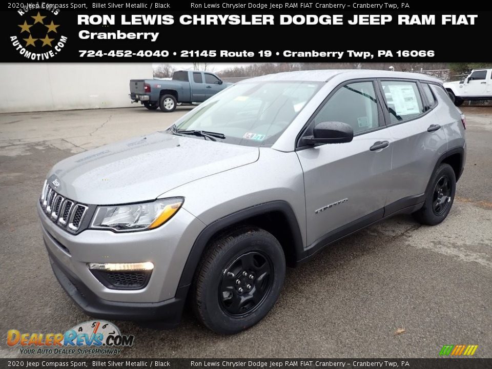 2020 Jeep Compass Sport Billet Silver Metallic / Black Photo #1
