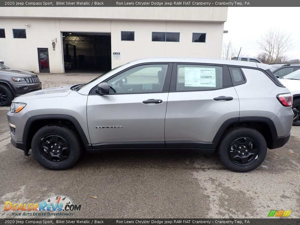 2020 Jeep Compass Sport Billet Silver Metallic / Black Photo #2