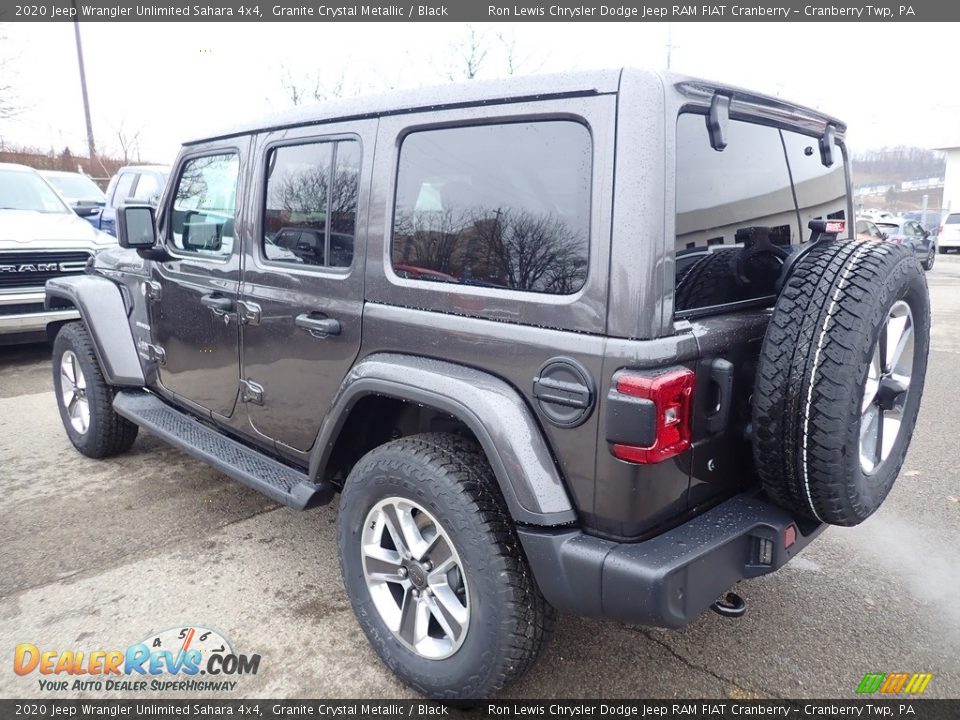 2020 Jeep Wrangler Unlimited Sahara 4x4 Granite Crystal Metallic / Black Photo #3
