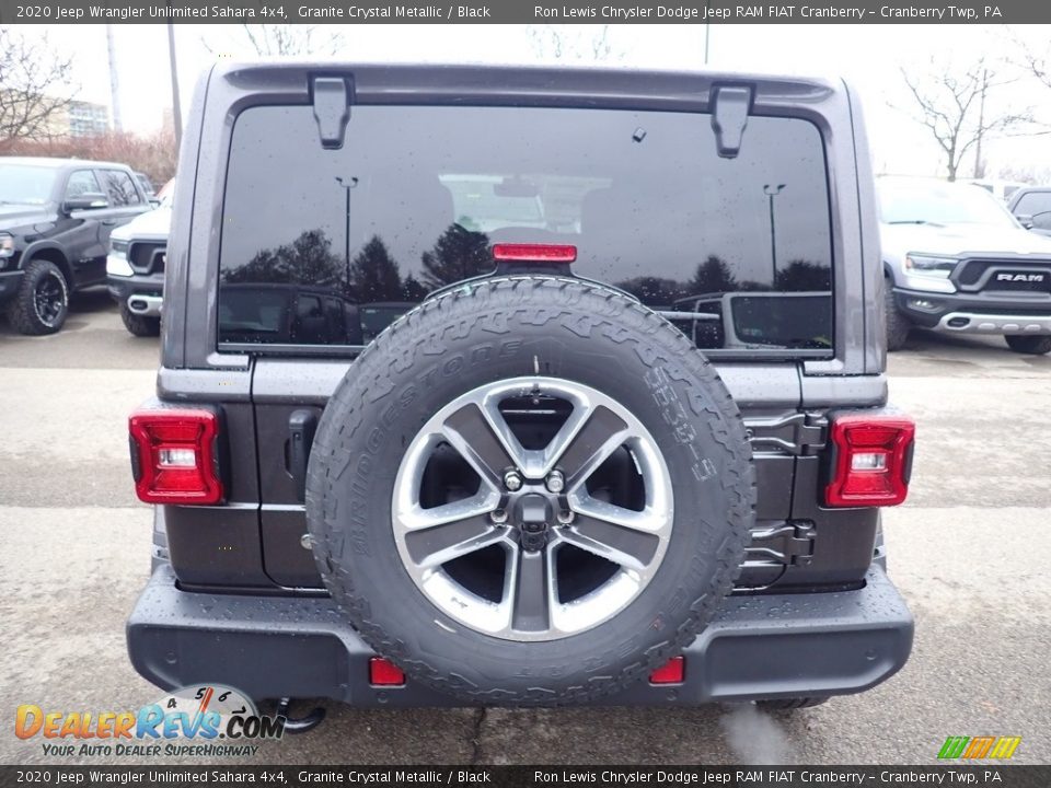 2020 Jeep Wrangler Unlimited Sahara 4x4 Granite Crystal Metallic / Black Photo #4