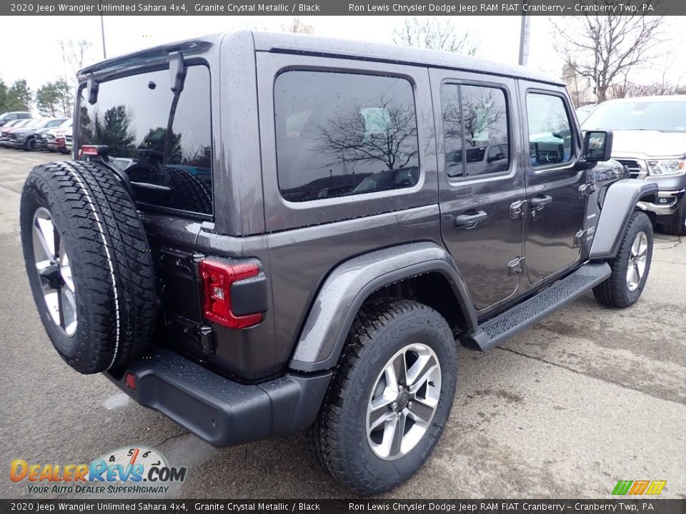 2020 Jeep Wrangler Unlimited Sahara 4x4 Granite Crystal Metallic / Black Photo #5
