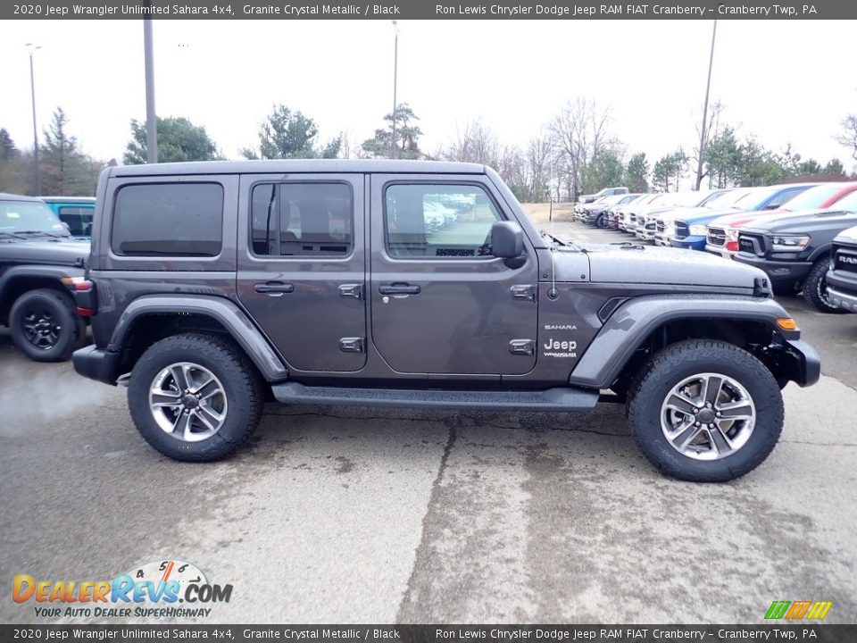 2020 Jeep Wrangler Unlimited Sahara 4x4 Granite Crystal Metallic / Black Photo #6