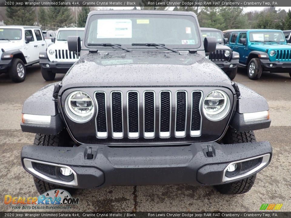 2020 Jeep Wrangler Unlimited Sahara 4x4 Granite Crystal Metallic / Black Photo #8