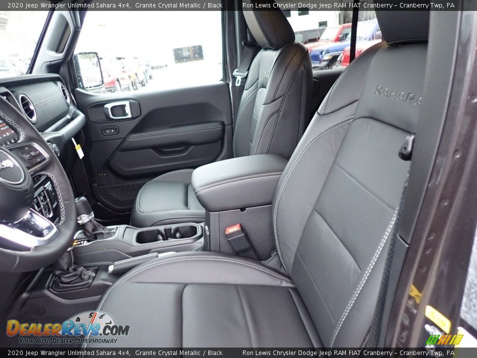2020 Jeep Wrangler Unlimited Sahara 4x4 Granite Crystal Metallic / Black Photo #13