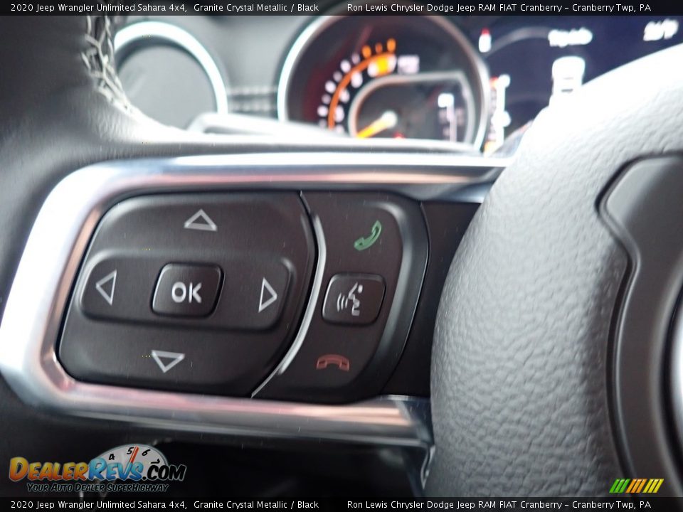 2020 Jeep Wrangler Unlimited Sahara 4x4 Granite Crystal Metallic / Black Photo #20