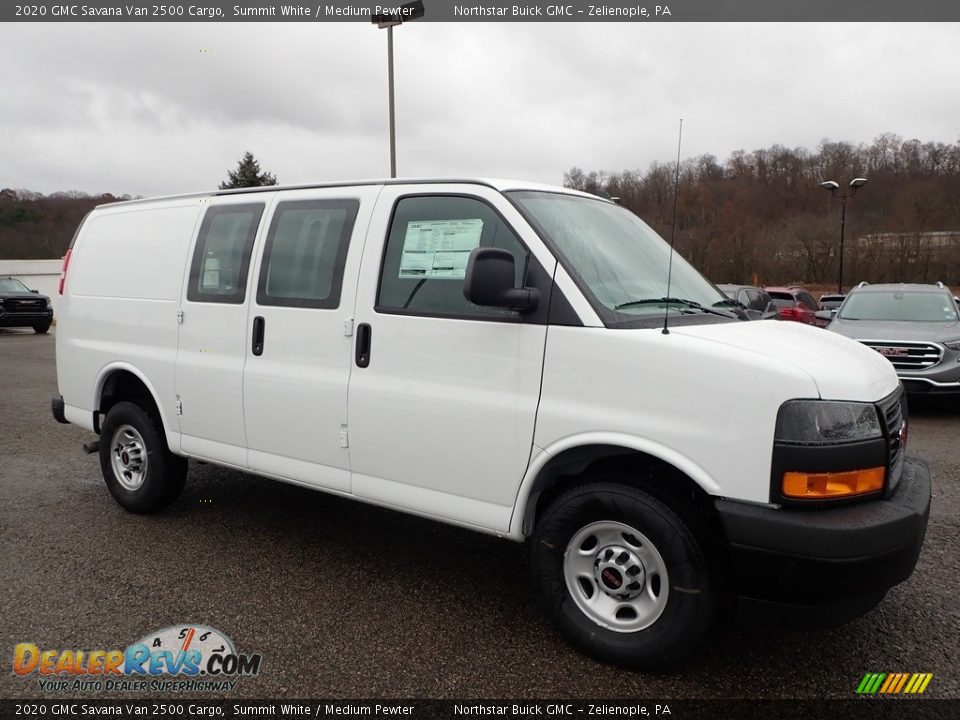 Summit White 2020 GMC Savana Van 2500 Cargo Photo #3