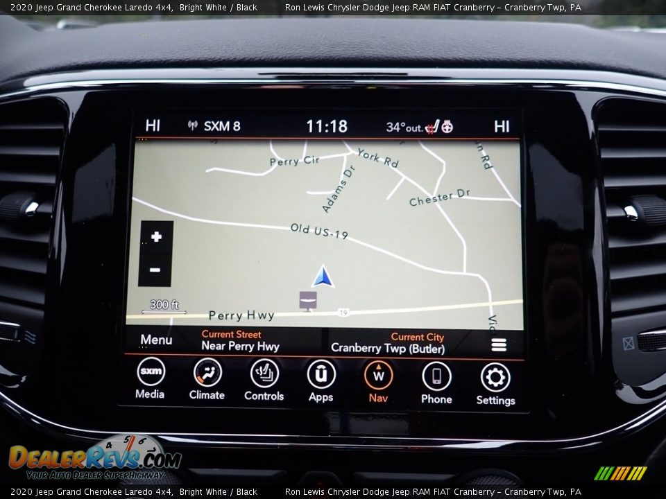 2020 Jeep Grand Cherokee Laredo 4x4 Bright White / Black Photo #17