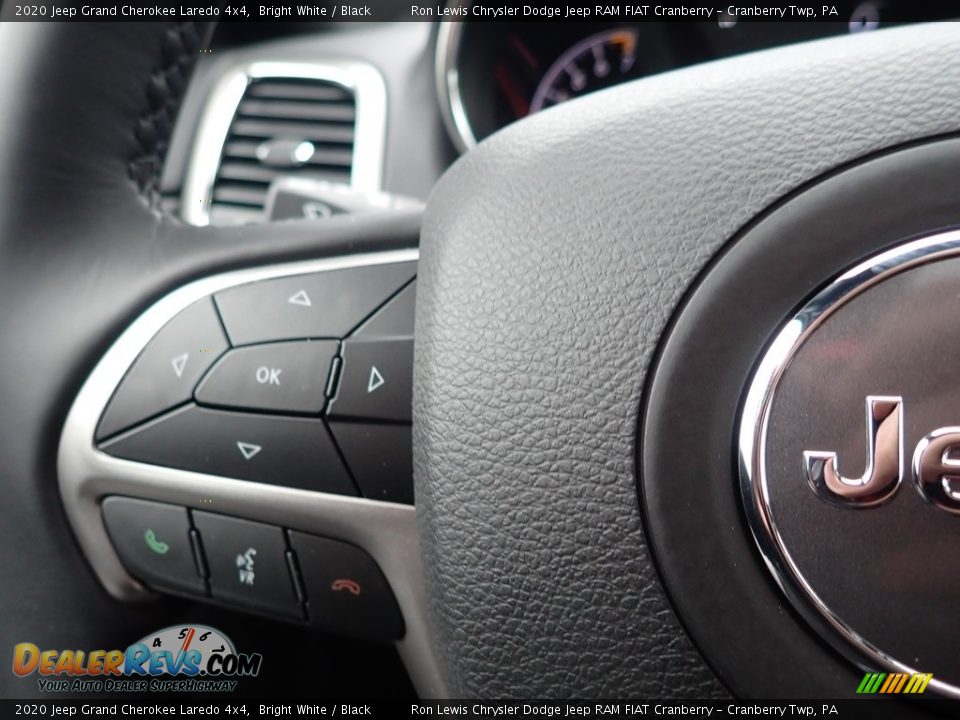 2020 Jeep Grand Cherokee Laredo 4x4 Bright White / Black Photo #20