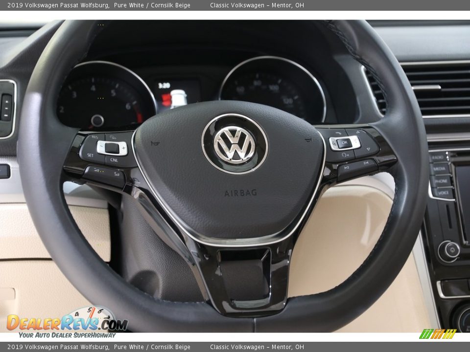 2019 Volkswagen Passat Wolfsburg Steering Wheel Photo #7