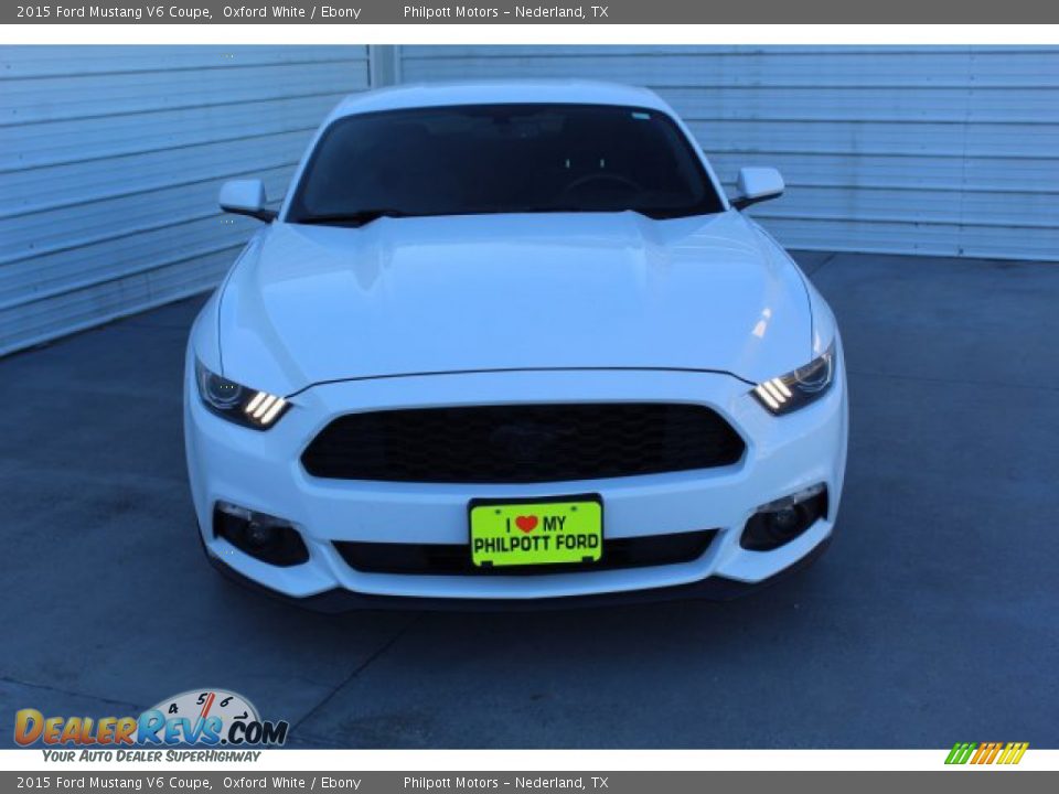 2015 Ford Mustang V6 Coupe Oxford White / Ebony Photo #3