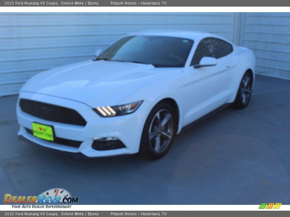 2015 Ford Mustang V6 Coupe Oxford White / Ebony Photo #4