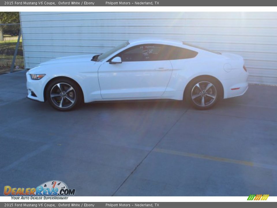 2015 Ford Mustang V6 Coupe Oxford White / Ebony Photo #6