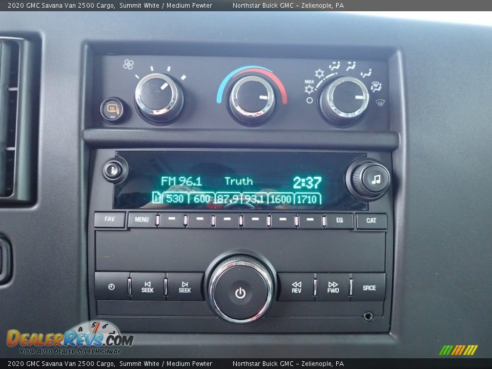 2020 GMC Savana Van 2500 Cargo Summit White / Medium Pewter Photo #19