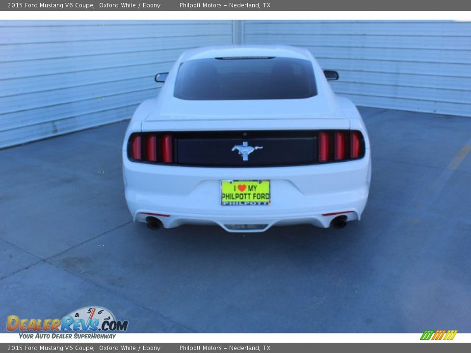 2015 Ford Mustang V6 Coupe Oxford White / Ebony Photo #8