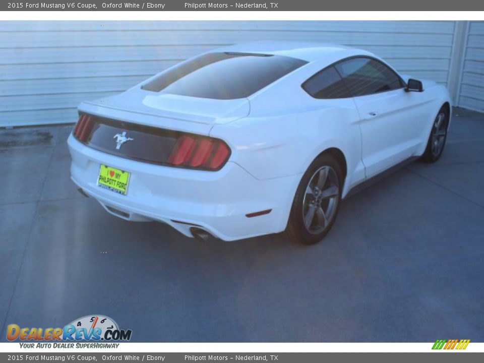 2015 Ford Mustang V6 Coupe Oxford White / Ebony Photo #9