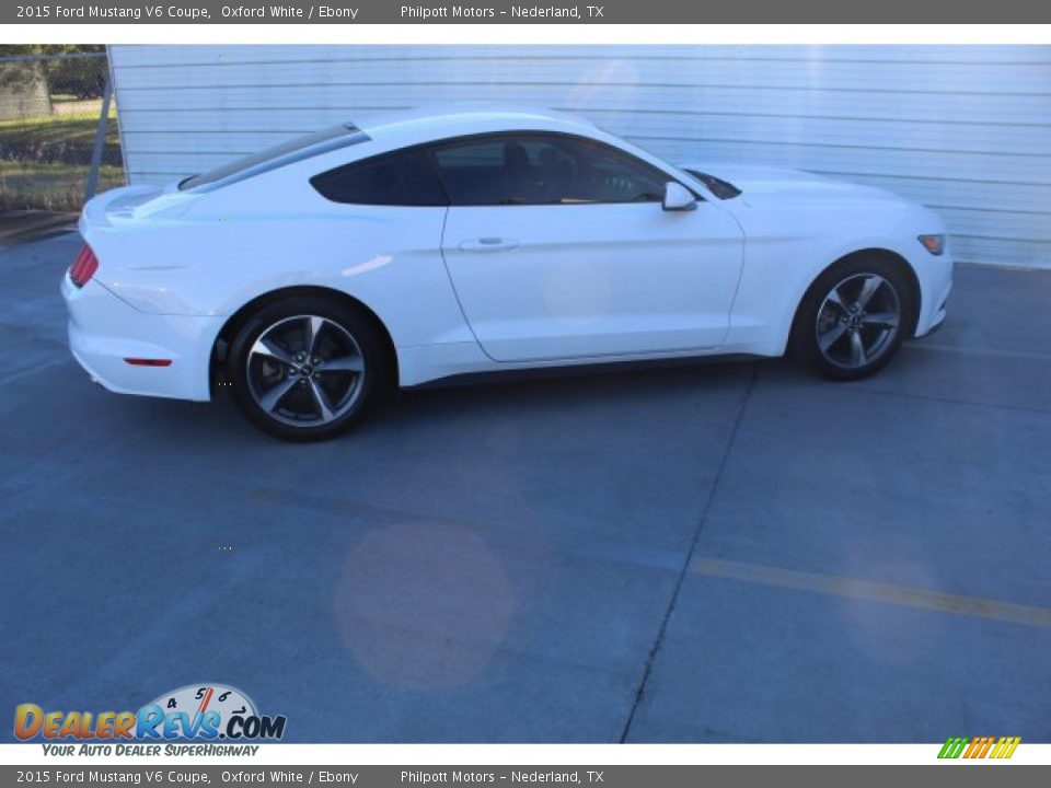 2015 Ford Mustang V6 Coupe Oxford White / Ebony Photo #10