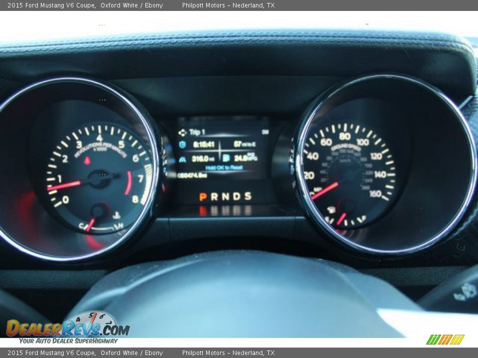 2015 Ford Mustang V6 Coupe Oxford White / Ebony Photo #19