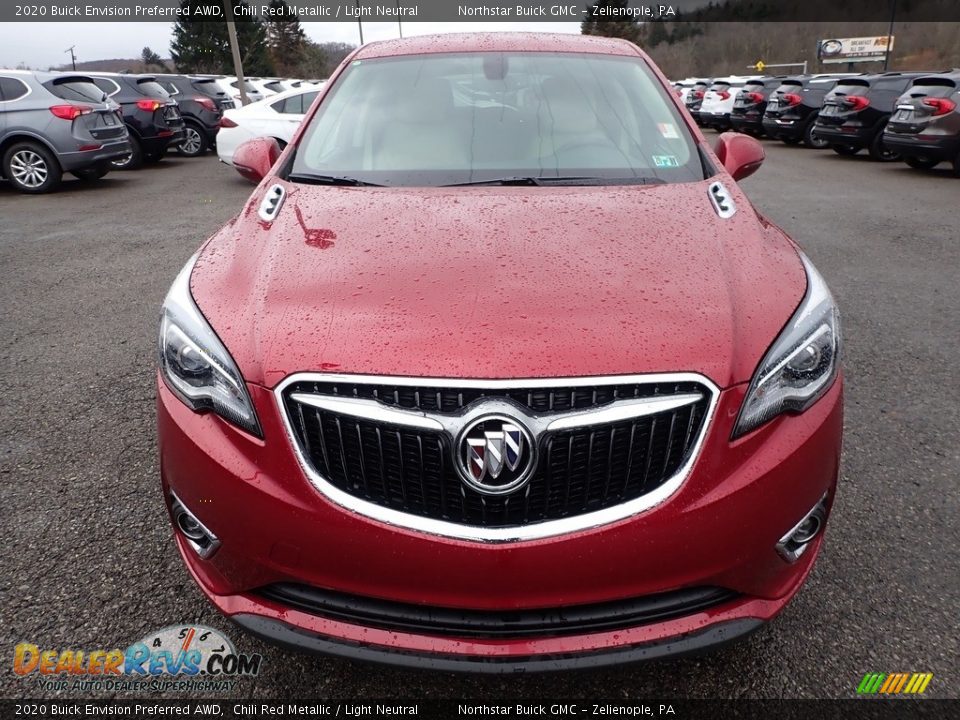 2020 Buick Envision Preferred AWD Chili Red Metallic / Light Neutral Photo #2