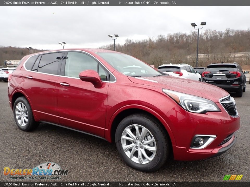 Chili Red Metallic 2020 Buick Envision Preferred AWD Photo #3