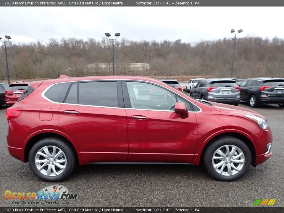 Chili Red Metallic 2020 Buick Envision Preferred AWD Photo #4