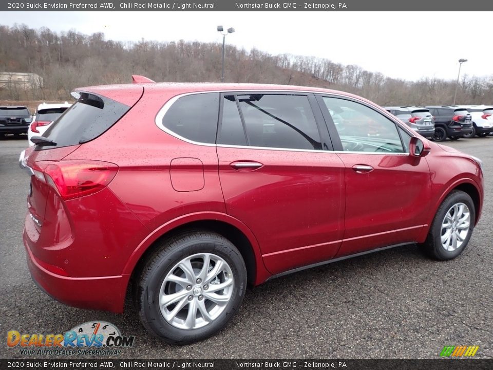 2020 Buick Envision Preferred AWD Chili Red Metallic / Light Neutral Photo #5