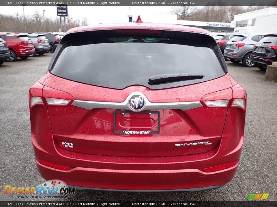 2020 Buick Envision Preferred AWD Chili Red Metallic / Light Neutral Photo #6